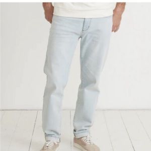 Marine Layer Men’s light blue wash straight slim leg jeans